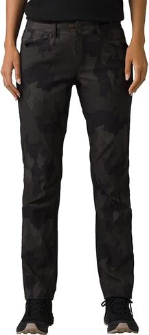 prAna Halle II Straight Pant - Women's Charcoal Camo, 10/Short in Saudi Arabia