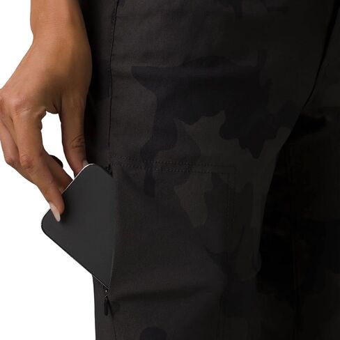 prAna Halle II Straight Pant - Women's Charcoal Camo, 10/Short in Saudi Arabia