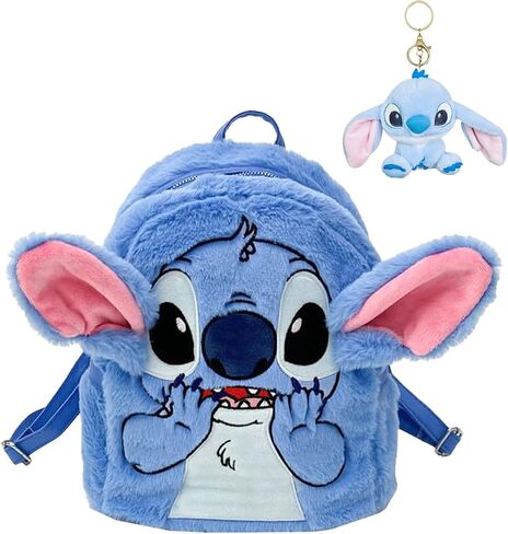 Cute Cartoon Plush Backpack With A Cute Pendant for Women, Anime Mini Plush Backpacks for Teens Girls in Saudi Arabia