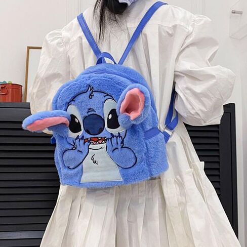 Cute Cartoon Plush Backpack With A Cute Pendant for Women, Anime Mini Plush Backpacks for Teens Girls in Saudi Arabia