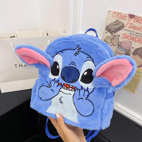 Cute Cartoon Plush Backpack With A Cute Pendant for Women, Anime Mini Plush Backpacks for Teens Girls in Saudi Arabia