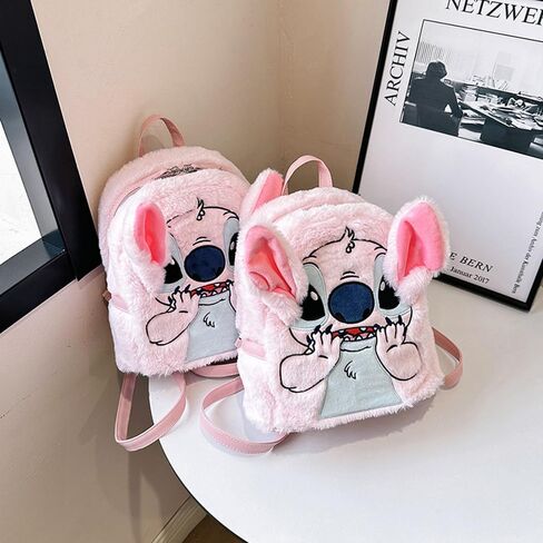 Cute Cartoon Plush Backpack With A Cute Pendant for Women, Anime Mini Plush Backpacks for Teens Girls in Saudi Arabia