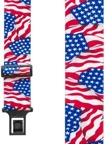 Perry Flag Suspenders - AMERICAN, Belt Clip 42" for 5'0" to 5'9" tall in Kuwait