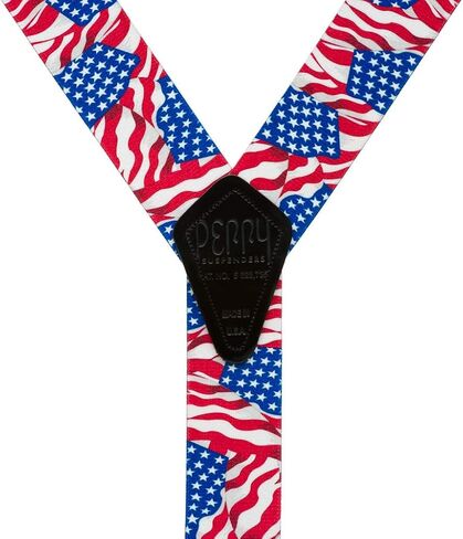 Perry Flag Suspenders - AMERICAN, Belt Clip 42" for 5'0" to 5'9" tall in Kuwait