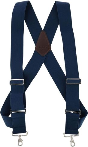 CTM® Men's Elastic Side Clip Metal Swivel Hook Trucker Suspenders in Saudi Arabia