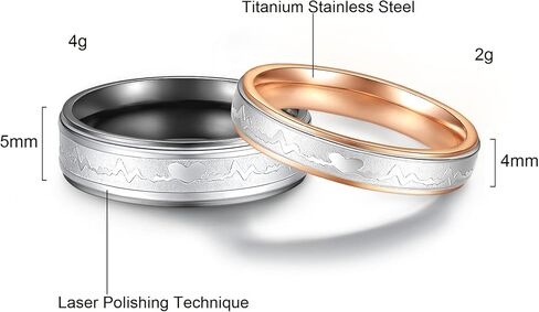 Global Jewelry Titanium Stainless Steel We Love Each Other Wedding Band Set Anniversary/engagement/promise/couple Ring Best Gift in Saudi Arabia
