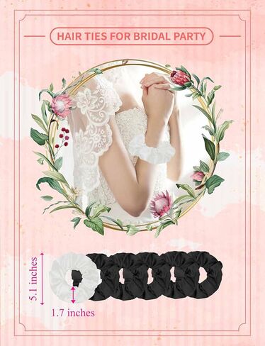 6 قطع من أردية وصيفة العروس من EPLAZA لحفلات الزفاف للنساء، رداء حريري مع قناع العين، وشاح العروس، وطرحة الزفاف وربطات الشعر in Kuwait