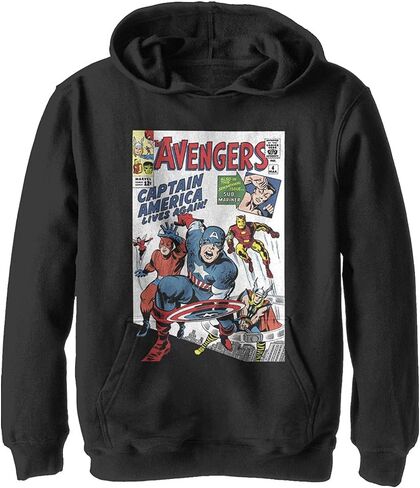 Marvel Boy's Avengers Four Hoodie, Black, Medium in Saudi Arabia