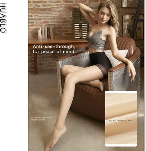 huablo]Control Top Tights Pantyhose، جوارب طويلة شفافة للنساء، جوارب طويلة، سراويل السلامة الجوارب 7P-AQKu-01 in Kuwait