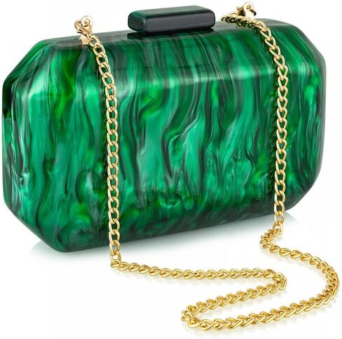 YYW Acrylic Purses Evening Clutch Bag Marbling Handbag for Women Shoulder Bag for Party Wedding Prom in Saudi Arabia