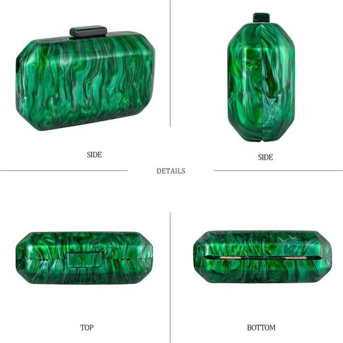 YYW Acrylic Purses Evening Clutch Bag Marbling Handbag for Women Shoulder Bag for Party Wedding Prom in Saudi Arabia