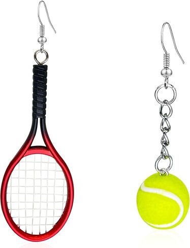 CWVHQ Tennis Racket Earrings Tennis Dangle Earrings Sport Jewelry Gifts for Women Girl Tennis Lover in Saudi Arabia