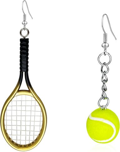 CWVHQ Tennis Racket Earrings Tennis Dangle Earrings Sport Jewelry Gifts for Women Girl Tennis Lover in Saudi Arabia