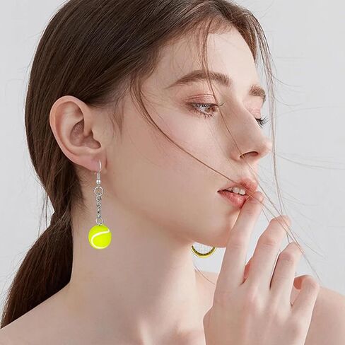CWVHQ Tennis Racket Earrings Tennis Dangle Earrings Sport Jewelry Gifts for Women Girl Tennis Lover in Saudi Arabia