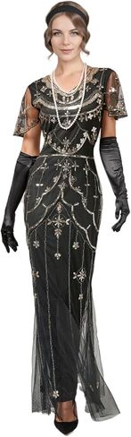 فساتين السهرة بحورية البحر من العشرينيات من القرن الماضي والتي تتميز بالترتر العتيق من العشرينيات in Kuwait