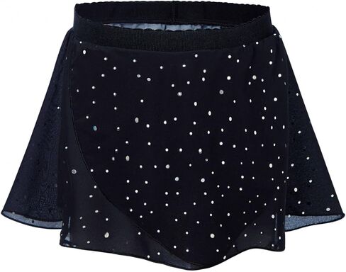 Nokecina الفتيات الباليه التفاف التنانير حجم 4t 5t 2 حزمة الأسود التألق توتو الأميرة Dancewear لفصل الرقص حفلة عيد ميلاد in Kuwait