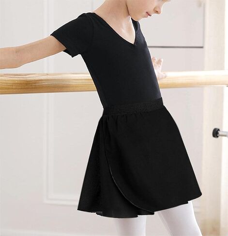 Nokecina الفتيات الباليه التفاف التنانير حجم 4t 5t 2 حزمة الأسود التألق توتو الأميرة Dancewear لفصل الرقص حفلة عيد ميلاد in Kuwait