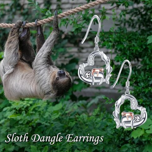 Hummingbird Black Cat Panda Cow Sloth Flamingo Mermaid Tail Butterfly 925 Sterling Silver Dangle Drop Earrings Cute Animal Jewelry Gifts for Women Girls in Kuwait