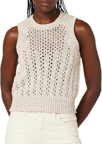 HUDSON Women's Crew Neck V Stitch Sweater Tank in Saudi Arabia