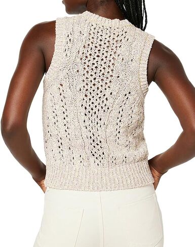 HUDSON Women's Crew Neck V Stitch Sweater Tank in Saudi Arabia