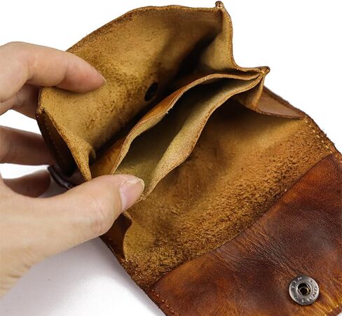 محفظة جلد للعملات المعدنية من ريفيني، منظم للعملات المعدنية، حامل تغيير، حافظة بطاقات جلدية للرجال والنساء، بني، نمط كلاسيكي كلاسيكي, بني, نمط كلاسيكي كلاسيكي in Kuwait