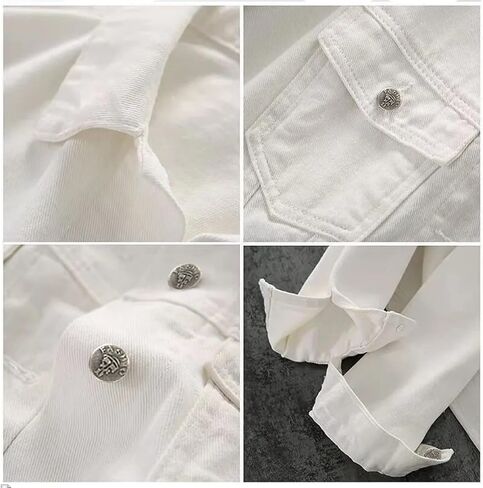 SKYLINEWEARS Women Denim Jacket Long Sleeve Button Down Soft Denim Ladies Blue Jean Jacket in Saudi Arabia