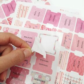 96 Pieces Bible Tabs for Women Girl Bible Index Tabs Bible Book Tabs for Study Bible 66 Bible Journaling Tabs Old and New Testament Additional 30 Blank Tabs for Christian Gift, Pink