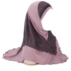 ANKOMINA Women Muslim Hijab Head Wrap Scarf Fashion Lace Head Scarf Headwear Hair Cap Shawl