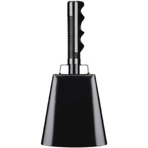 Btuty Cowbell Instrument 10 Inch Cow Bell with Handle Noise Makers Cowbell Instrument for Football Games Ranch Sports Events Party Concert Cowbell For Drum Set Cowbells For Sporting Events (Brown)