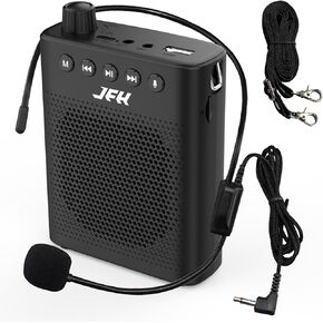 JFH Voice Amplifier for Teachers, Mini Voice Amplifier with Wired Microphone, Portable Megaphone Speaker Headset System for Teaching and Speaking, Support Music Playing,Recording,Personal PA System