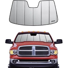 Windshield Sun Shade for 2019-2024 Dodge Ram 2500 Ram 3500 with 5 inch Wide Sensor, Custom Window Sunshade - HyperShield