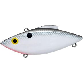 Bill Lewis Lures Lifelike Vibrations Rat-L-Trap Mini-Trap 1/4 OZ Lipless Crankbait Fishing Wobble Sinking Lure, CHROME BLUE BLEEDING SHAD