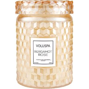 Voluspa Rose Colored Glasses | Large Glass Jar Candle | 18 Ounces | 100 Hour Burn Time | All Natural Wicks and Coconut Wax for Clean Burn | Vegan | Hand-Poured in USA | Non-Toxic