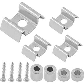 4 Pcs Metal Guitar String Trees - Guitar String Trees Guides Retainer with Mounting Screws - Black