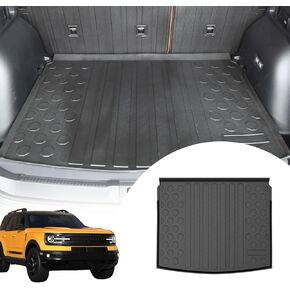 Rear Seat Back Cover Backrest Protector for Ford Bronco Sport Accessories 2021 2022 2023 with Velcro All Weather Split Dog Liner Pet Mat Cargo Trunk Liner 2 PCS