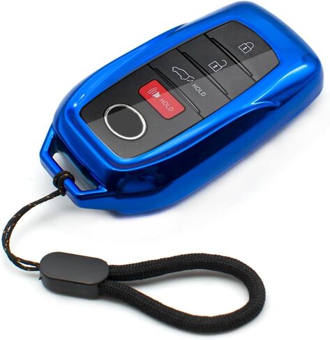 متوافق مع Toyota Land Cruiser Sienna Venza RAV4 Prime Mirai Silver TPU Key Fob غطاء حافظة جهاز التحكم عن بعد حامي الجلد ملحقات أكمام الدخول بدون مفتاح in Kuwait