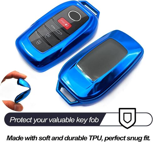 متوافق مع Toyota Land Cruiser Sienna Venza RAV4 Prime Mirai Silver TPU Key Fob غطاء حافظة جهاز التحكم عن بعد حامي الجلد ملحقات أكمام الدخول بدون مفتاح in Kuwait
