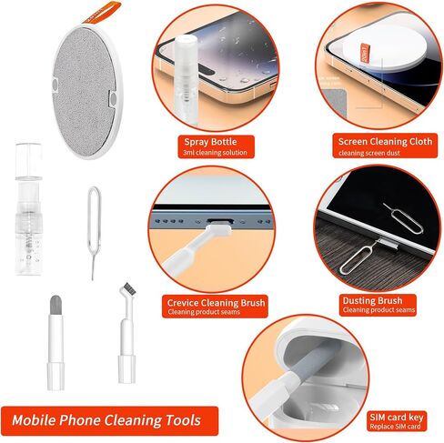 21 in 1 multi-tool kit, keyboard cleaning kit, electronics cleaning kit, laptop screen keyboard cleaning kit with electric brush, with typc charging cable, suitable for mobile phones, tablets, compute in Saudi Arabia