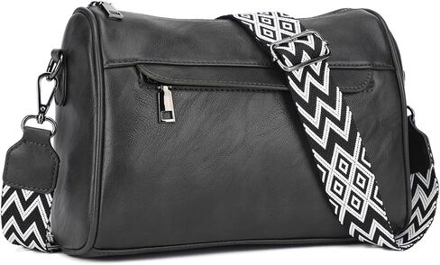 KL928 Crossbody Purses for Women Shoulder Bags with 2 Straps,Black in Kuwait