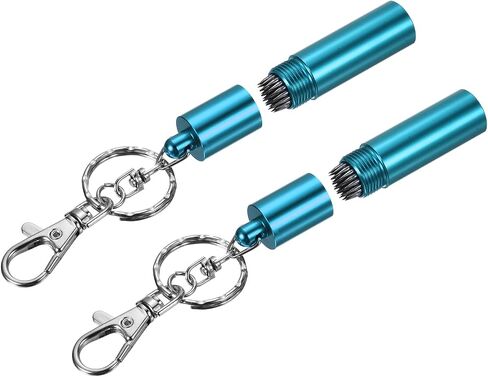 Snooker Billiard Pool Cue Tip Tool - Aluminum Alloy Cue Stick Repair Tool with Keychain in Kuwait