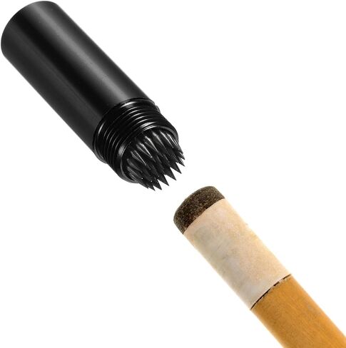 Snooker Billiard Pool Cue Tip Tool - Aluminum Alloy Cue Stick Repair Tool with Keychain in Kuwait