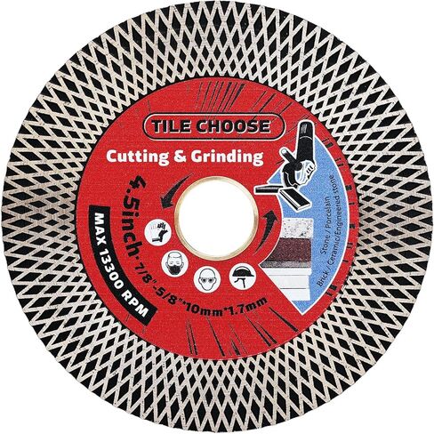 Solidure 4.5" Tile Saw Blade,Grinding Tile Blade for Cutting and Grinding Porcelain Tile Granite Marble in Kuwait