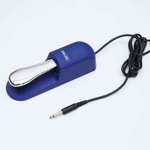 VALDI BP-3 Sustain Pedal (Blue) - Universal Pedal for Keyboard Piano, Digital Pianos, MIDI Keyboards & Synths - Conversion Switch for All Brands - 1/4'' Jack, Anti-Slip Design, Extended Cable in Saudi Arabia