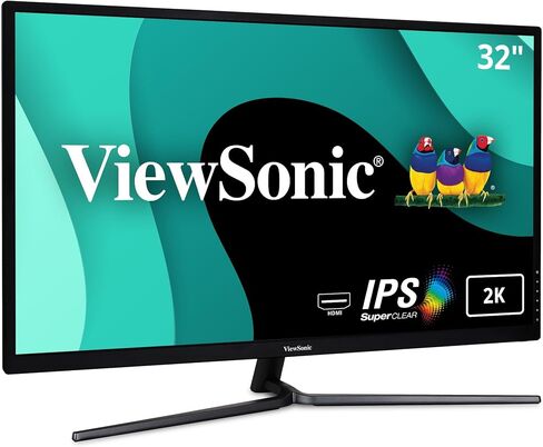ViewSonic VX3211-4K-MHD 32 Inch 4K UHD Monitor with 99% sRGB Color Coverage HDR10 FreeSync HDMI and DisplayPort, Black in Saudi Arabia