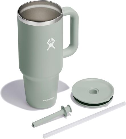 Hydro Flask Travel Tumbler Stainless Steel Vacuum Insulated Tumbler with Lid and Straw for Cold Water and Drinks for Sports, School, Work, Car, Travel, Weekends in Saudi Arabia