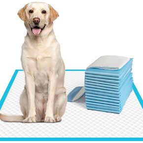IMMCUTE Dog Pee Pads Extra Large 28"x34", X-Large Training Puppy Pee Pads Super Absorbent & Leak-Proof, XL Disposable Pet Piddle Pad and Potty Pads for Dogs, Puppies, Doggie (120 Count)