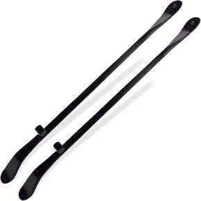 Tire Bars - Mount and Demount Irons - Change Tires on Cars, Trucks, Semi Trailers, Tractors, Buses, ATVs | 40 in x 4/5 in | 40CR Steel | (2 Bars + Bonus Tire Bead Holder) in Kuwait