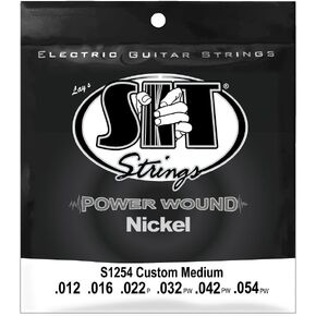 SIT Strings S1254 Nickel Plated Electric Guitar Strings, Custom Medium