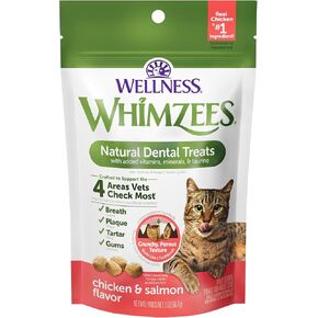 Whimzees Wellness علاجات أسنان القطط الطبيعية، نكهة الدجاج، 4.5 أونصة in Kuwait