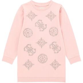 GUESS Girls' One Size French Terry Long Sleeve Dress